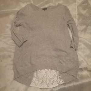 The Limited gray tulip back sweater